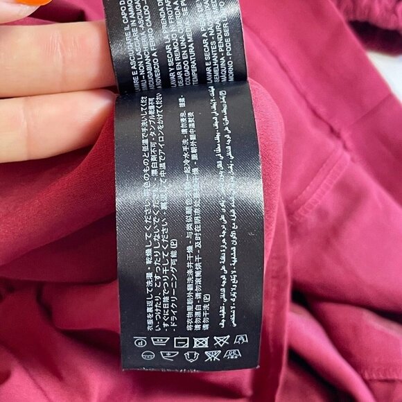 C/Meo Collective Womens Ruffle Puff Sleeve Mini Dress Red M Scoop Neck Zip - Picture 7 of 10